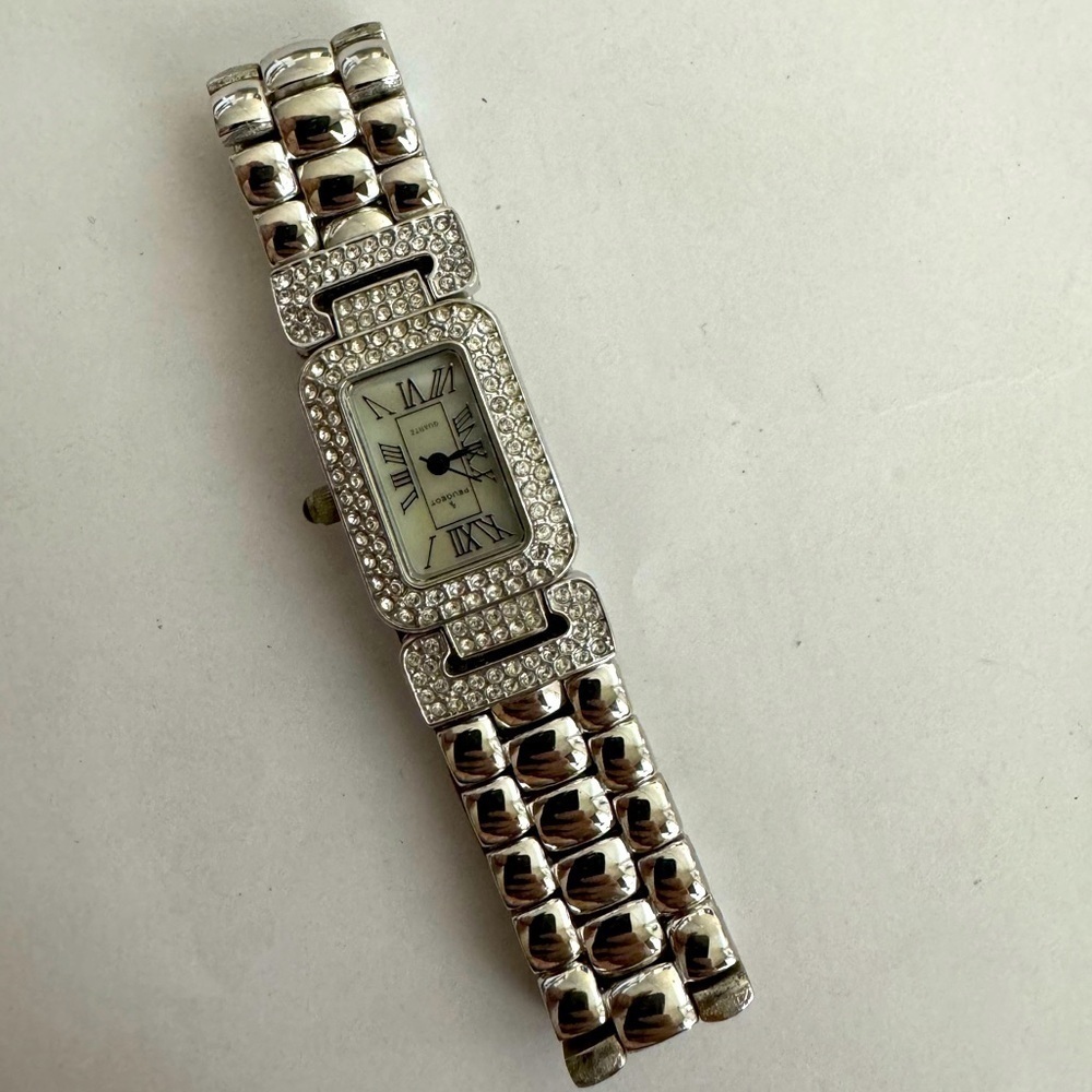 Vintage Peugeot Stainless Steel Link Watch
